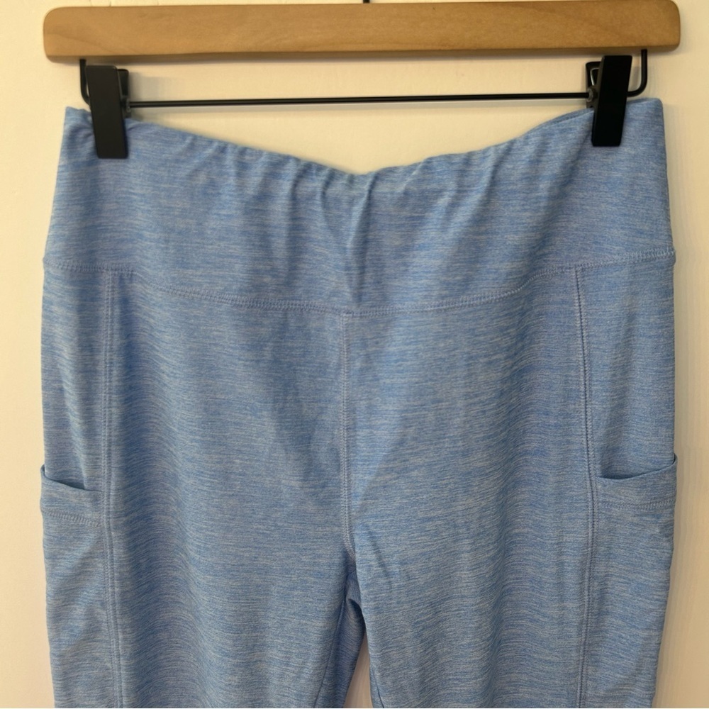 Vineyard Vines Women’s Blue Side Pocket Cropped Leggings, Size Large - Picture 5 of 11